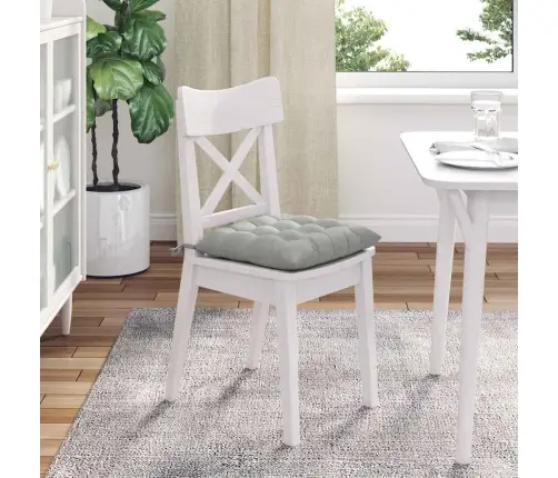 Sėdynių Pagalvėlės 4 Pcs Šviesiai Pilka 40 X 40 X 6 Cm