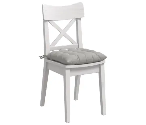 Sėdynių Pagalvėlės 4 Pcs Šviesiai Pilka 40 X 40 X 6 Cm