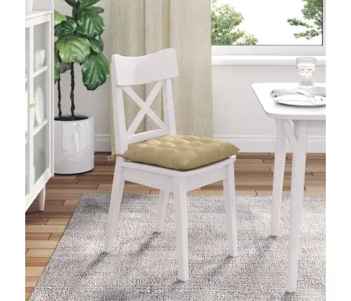 Istumispatjad 4 Pcs Hall Roheline 40 X 40 X 6 Cm Korter Kangas