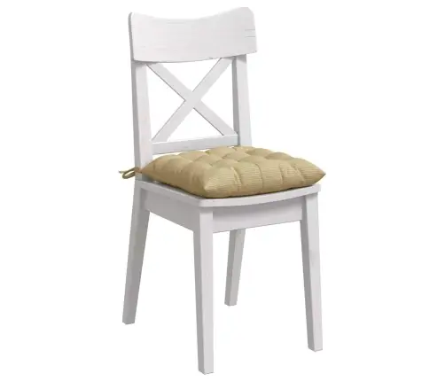 Istumispatjad 4 Pcs Hall Roheline 40 X 40 X 6 Cm Korter Kangas