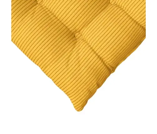 Sēdvietas Spilventiņi 4 Pcs Gaiši Dzeltena 40 X 40 X 6 Cm Vidaxl