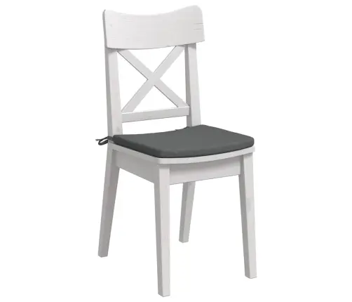 Sēdvietas Spilventiņi 4 Pcs Tumši Pelēks 40 X 40 X 3 Cm Audums Vidaxl