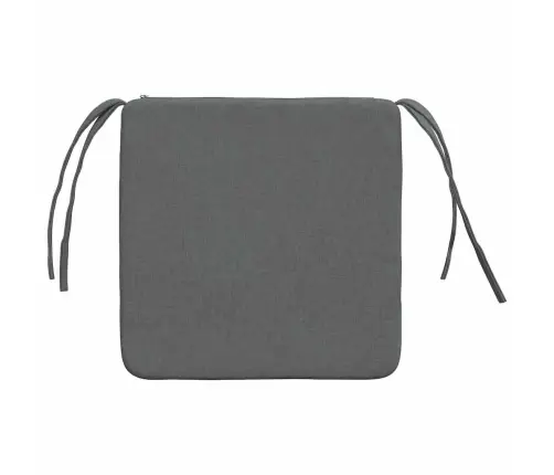 Sēdvietas Spilventiņi 4 Pcs Tumši Pelēks 40 X 40 X 3 Cm Audums Vidaxl