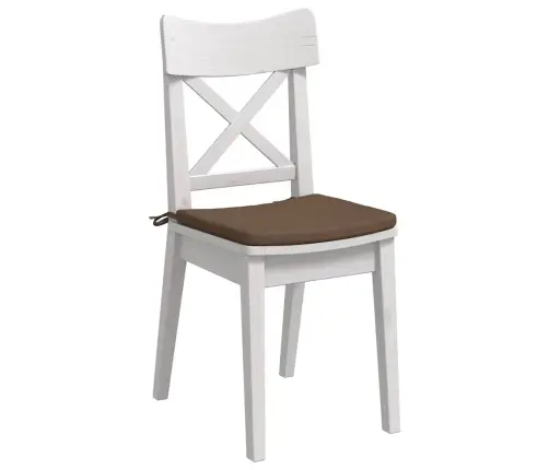 Sēdvietas Spilventiņi 4 Pcs Brūna 40 X 40 X 3 Cm Audums Vidaxl