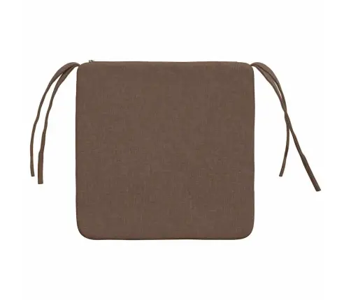 Sēdvietas Spilventiņi 4 Pcs Brūna 40 X 40 X 3 Cm Audums Vidaxl