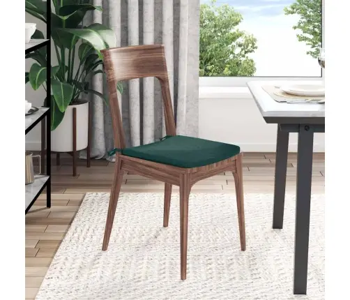 Sēdvietas Spilventiņi 4 Pcs Tumši Zaļš 40 X 40 X 3 Cm Audums Vidaxl