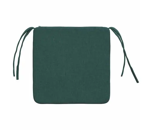 Sēdvietas Spilventiņi 4 Pcs Tumši Zaļš 40 X 40 X 3 Cm Audums Vidaxl