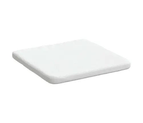 Sēdvietas Spilventiņi 4 Pcs Balts 40 X 40 X 3 Cm Audums Vidaxl