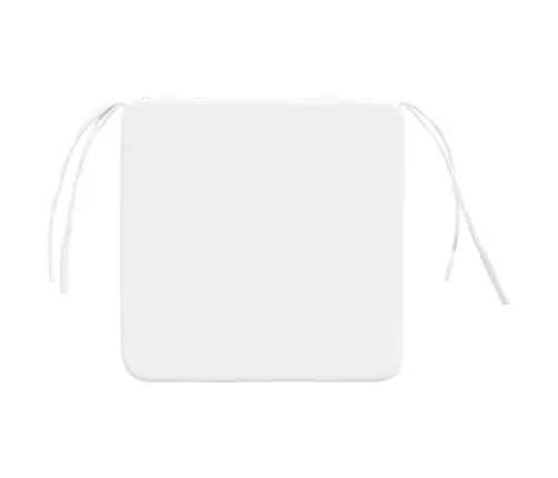 Sēdvietas Spilventiņi 4 Pcs Balts 40 X 40 X 3 Cm Audums Vidaxl