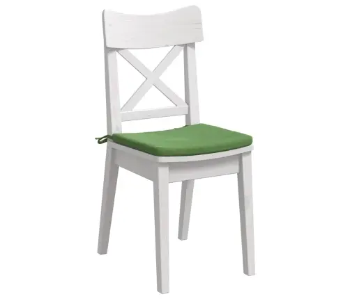 Istumispatjad 4 Pcs Hele Roheline 40 X 40 X 3 Cm Samet