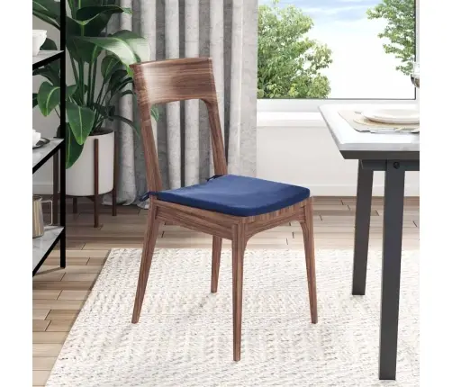 Istumispatjad 4 Pcs Politsei Sinine 40 X 40 X 3 Cm Samet