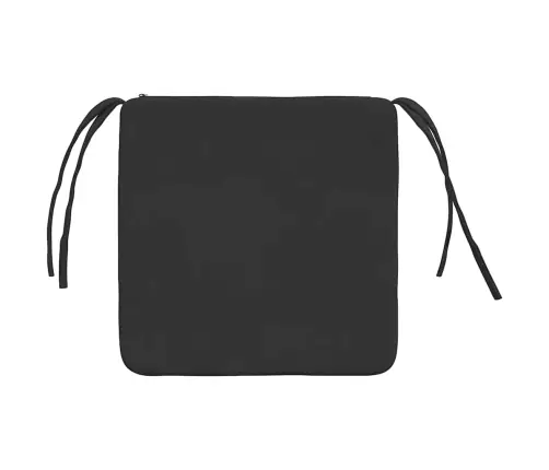 Sēdvietas Spilventiņi 4 Pcs Melna 40 X 40 X 3 Cm Mikrofibra Vidaxl