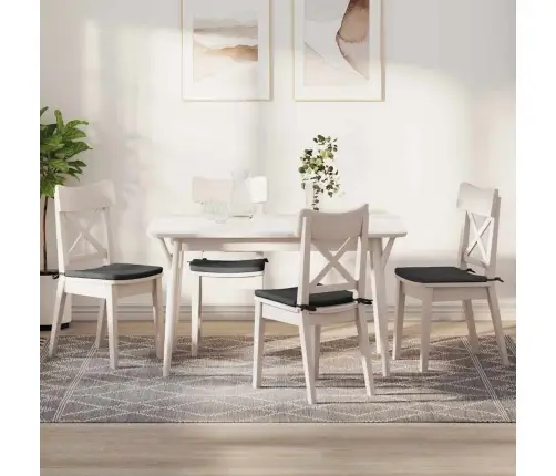 Sėdynių Pagalvėlės 4 Pcs Tamsiai Pilka 40 X 40 X 3 Cm