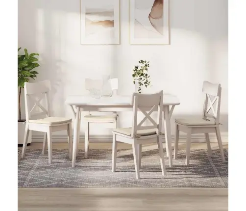 Sēdvietas Spilventiņi 4 Pcs Krēmkrāsa 40 X 40 X 3 Cm Vidaxl