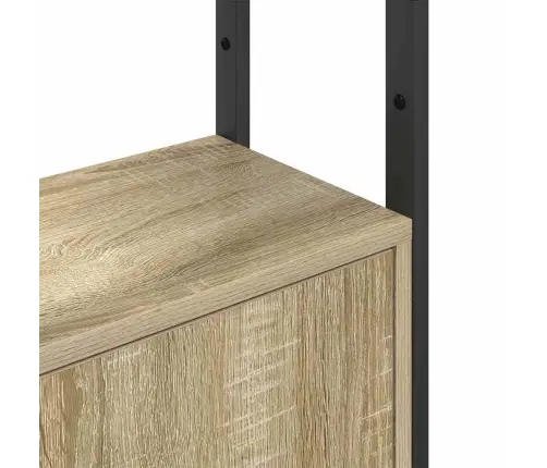 Grāmatplaukts Sonoma Ozols 40 X 24 X 161 Cm Inženierijas Koks Vidaxl