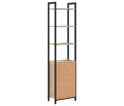 Grāmatplaukts Sonoma Ozols 40 X 24 X 161 Cm Inženierijas Koks Vidaxl