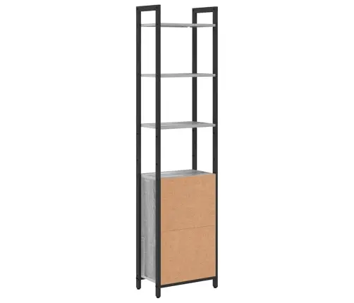 Grāmatplaukts Pelēks Sonoma 40 X 24 X 161 Cm Inženierijas Koks Vidaxl