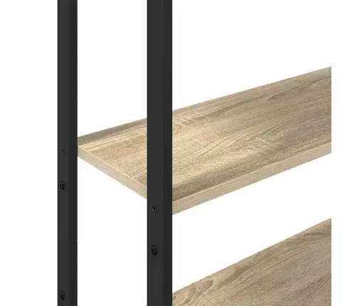 Grāmatplaukts Sonoma Ozols 60 X 24 X 161 Cm Inženierijas Koks Vidaxl