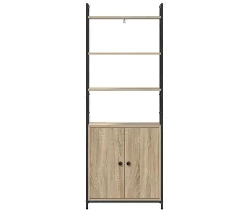 Grāmatplaukts Sonoma Ozols 60 X 24 X 161 Cm Inženierijas Koks Vidaxl