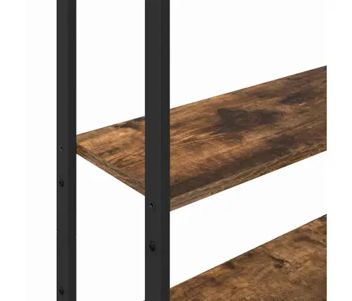 Grāmatplaukts Dūmaka Ozols 60 X 24 X 161 Cm Inženierijas Koks Vidaxl