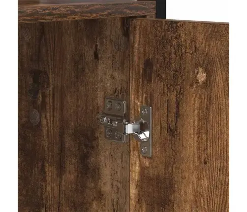 Grāmatplaukts Dūmaka Ozols 60 X 24 X 161 Cm Inženierijas Koks Vidaxl