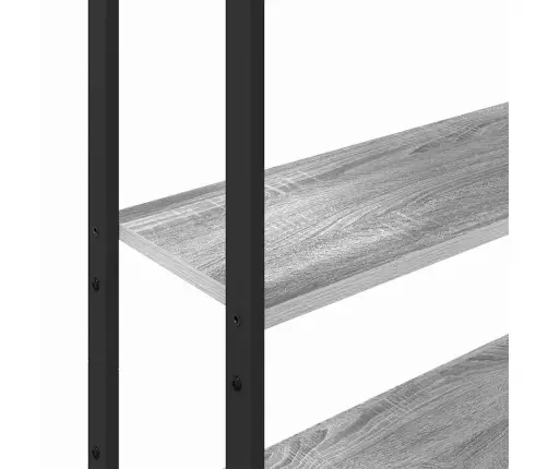 Grāmatplaukts Pelēks Sonoma 60 X 24 X 161 Cm Inženierijas Koks Vidaxl