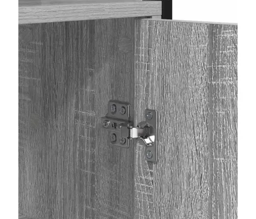 Grāmatplaukts Pelēks Sonoma 60 X 24 X 161 Cm Inženierijas Koks Vidaxl