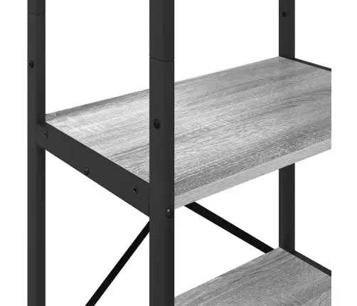 Grāmatu Plaukts Pelēks Sonoma 56 X 34 X 171 Cm Vidaxl