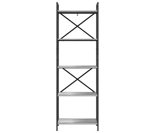 Grāmatu Plaukts Pelēks Sonoma 56 X 34 X 171 Cm Vidaxl