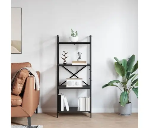 Knygų Lentyna Juodas Ąžuolas 56 X 34 X 133,5 Cm