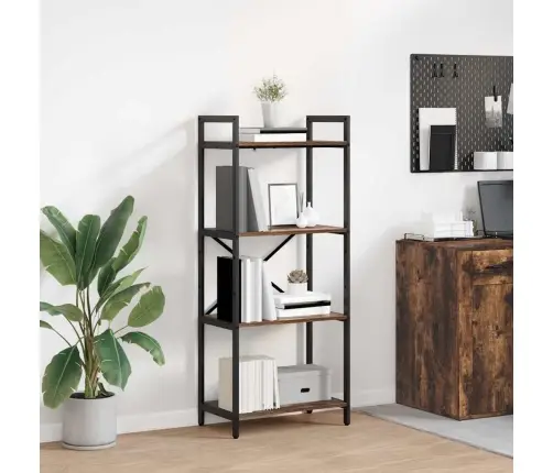 Knygų Lentyna Rūkyta Ąžuolas 56 X 34 X 133,5 Cm