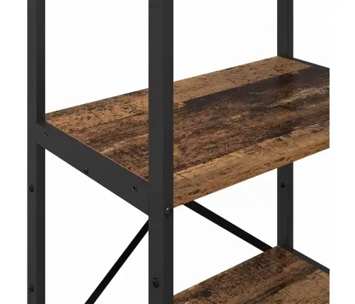 Grāmatu Plaukts Vecs Koks 56 X 34 X 133,5 Cm Inženierijas Koks Vidaxl