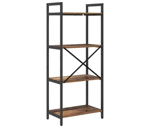 Grāmatu Plaukts Vecs Koks 56 X 34 X 133,5 Cm Inženierijas Koks Vidaxl