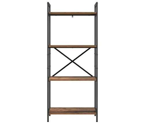 Grāmatu Plaukts Vecs Koks 56 X 34 X 133,5 Cm Inženierijas Koks Vidaxl