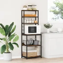 Virtuves Plaukts Dūmaka Ozols 60 X 40 X 168 Cm Vidaxl