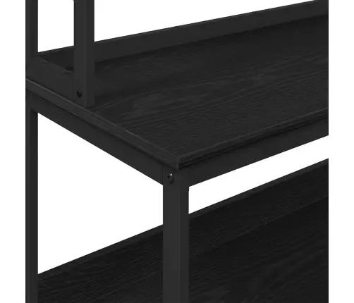 Virtuves Plaukts Melns Ozolkoks 80 X 40 X 168 Cm Vidaxl