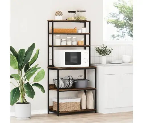 Virtuvės Lentyna Rūkyta Ąžuolas 80 X 40 X 168 Cm