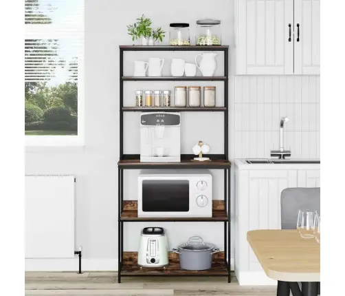 Virtuvės Lentyna Rūkyta Ąžuolas 80 X 40 X 168 Cm