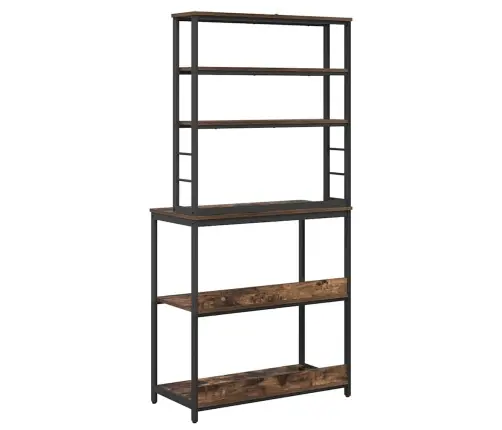 Virtuvės Lentyna Rūkyta Ąžuolas 80 X 40 X 168 Cm