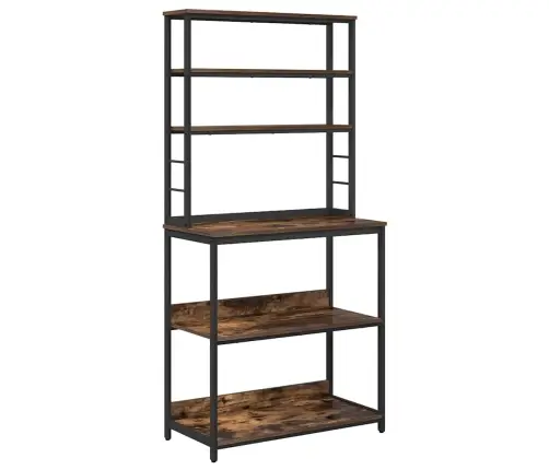 Virtuvės Lentyna Rūkyta Ąžuolas 80 X 40 X 168 Cm