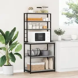 Virtuves Plaukts Pelēks Sonoma 80 X 40 X 168 Cm Vidaxl