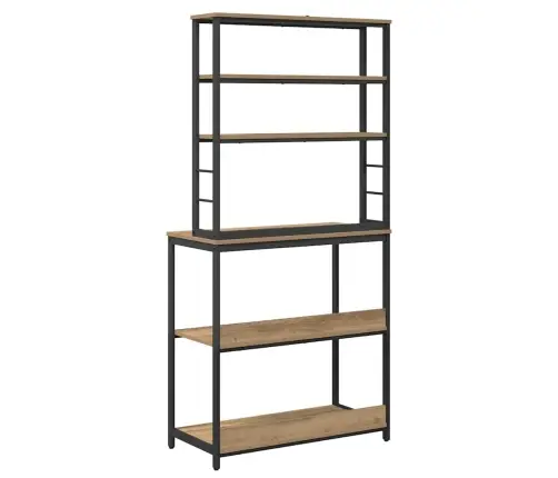 Virtuves Plaukts Artisānā Ozols 80 X 40 X 168 Cm Vidaxl