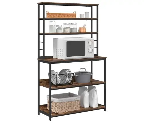 Köögiriiul Suitsetatud Tamm 100 X 40 X 168 Cm Tehispuit