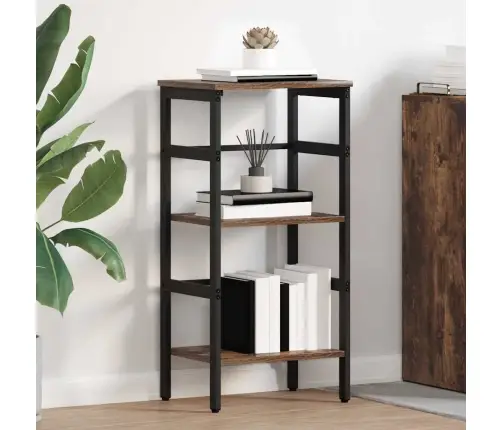 Knygų Lentyna Rūkyta Ąžuolas 40 X 29,5 X 81 Cm Apdirbta Mediena