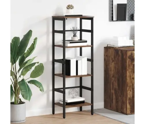 Grāmatu Plaukts Dūmaka Ozols 40 X 29,5 X 115 Cm Vidaxl