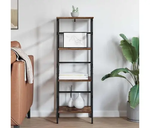 Grāmatu Plaukts Dūmaka Ozols 40 X 29,5 X 115 Cm Vidaxl