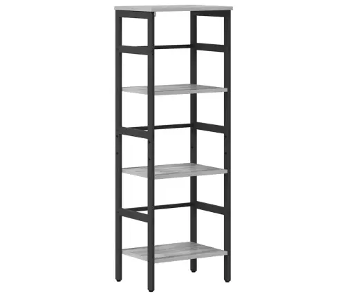 Knygų Lentyna Pilkas Sonoma 40 X 29,5 X 115 Cm Apdirbta Mediena