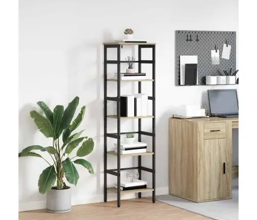 Grāmatu Plaukts Sonoma Ozols 40 X 29,5 X 149 Cm Vidaxl