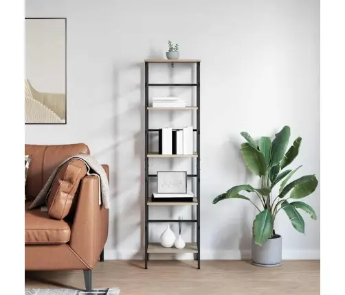 Grāmatu Plaukts Sonoma Ozols 40 X 29,5 X 149 Cm Vidaxl