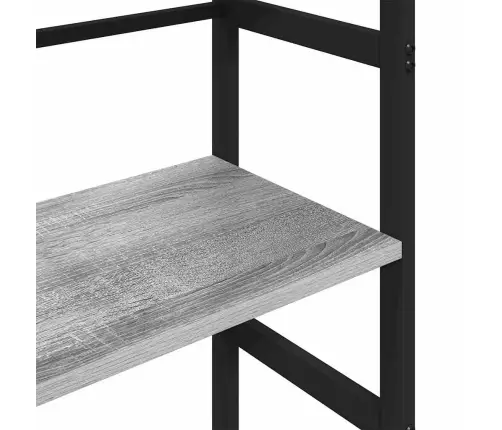 Grāmatu Plaukts Pelēks Sonoma 40 X 29,5 X 149 Cm Vidaxl